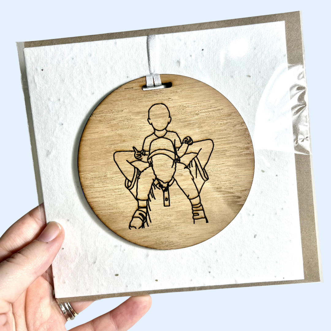 Line Art Greetings Card