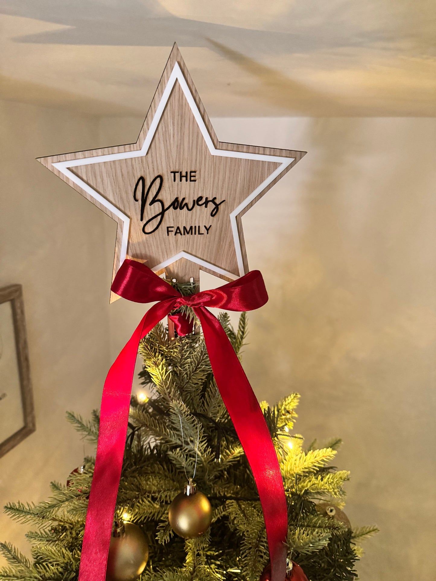 Personalised Star Tree Topper