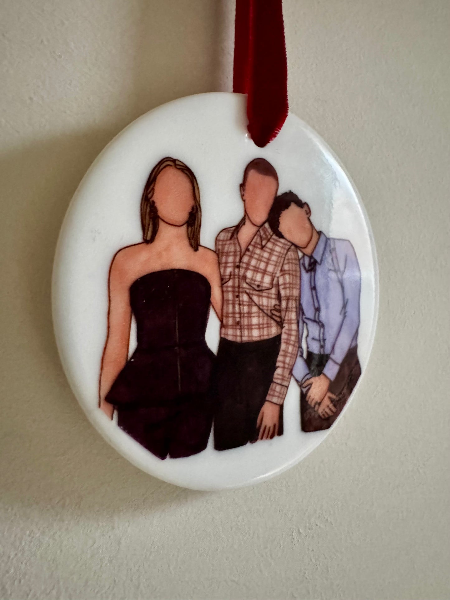 Ceramic Portrait Tree Hanger