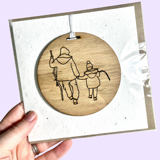 Line Art Greetings Card