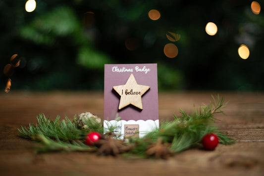Christmas 'I believe' badge