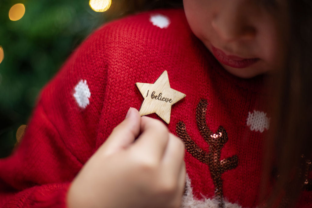 Christmas 'I believe' badge