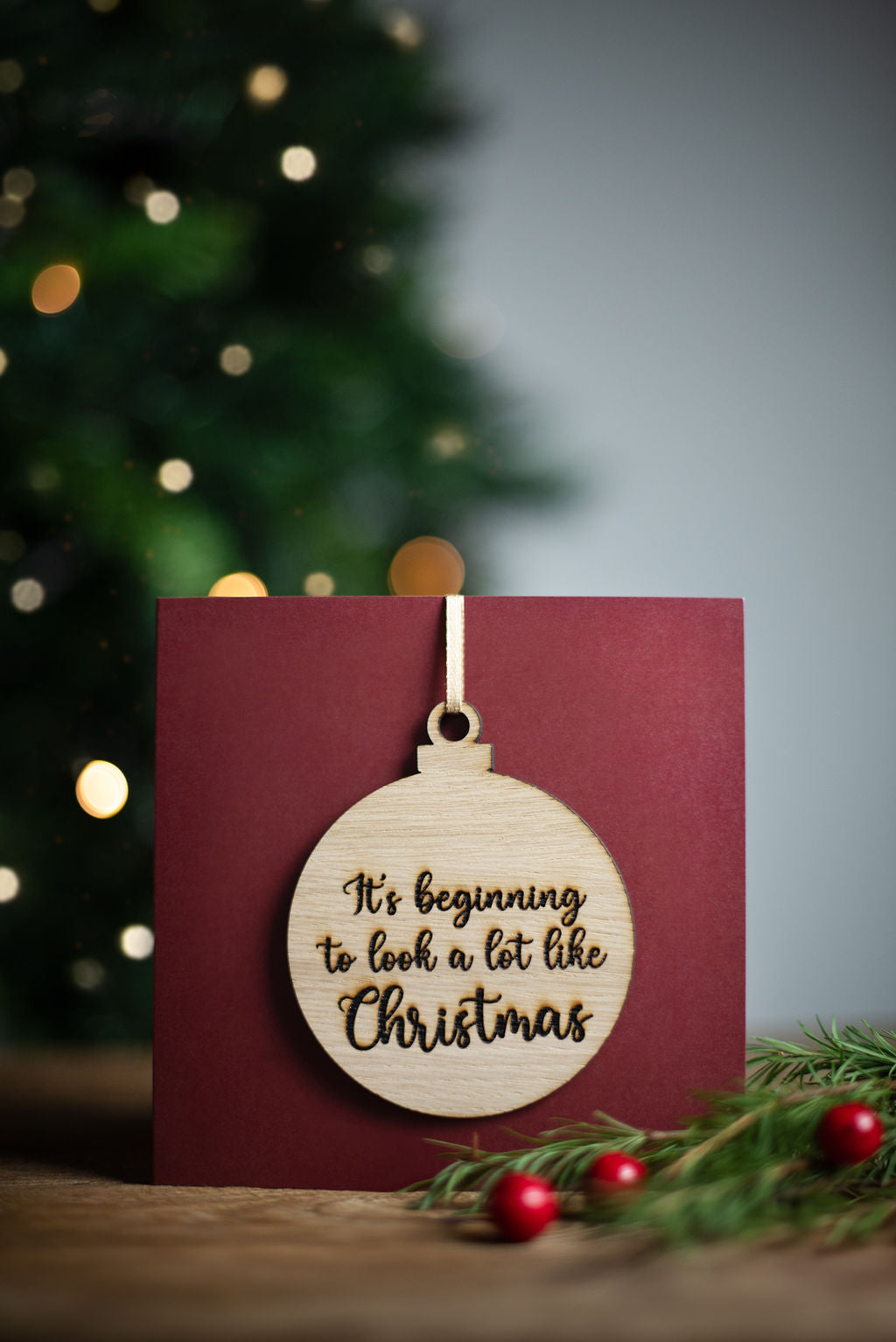 Christmas Bauble Card
