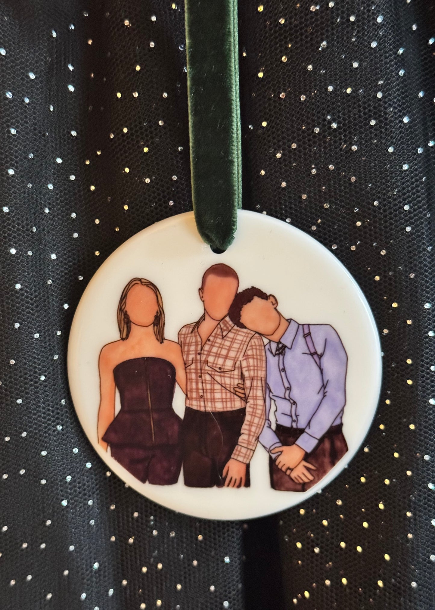 Ceramic Portrait Tree Hanger