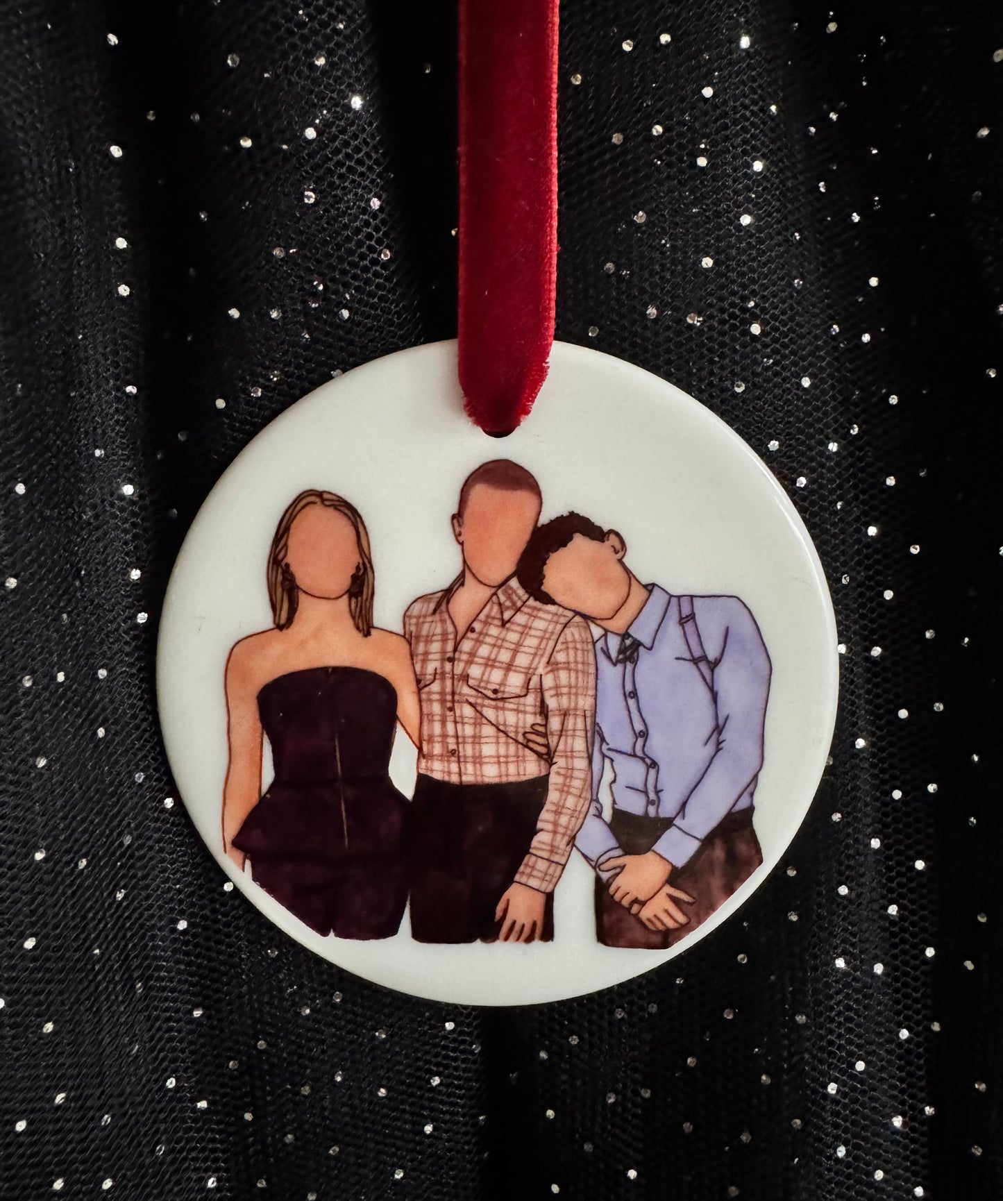 Ceramic Portrait Tree Hanger
