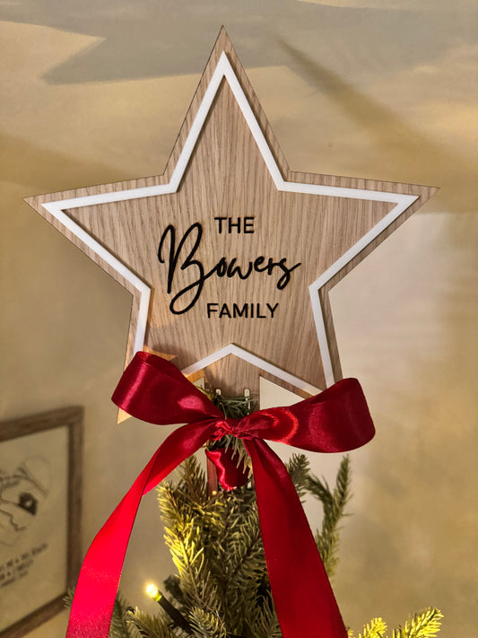Personalised Star Tree Topper