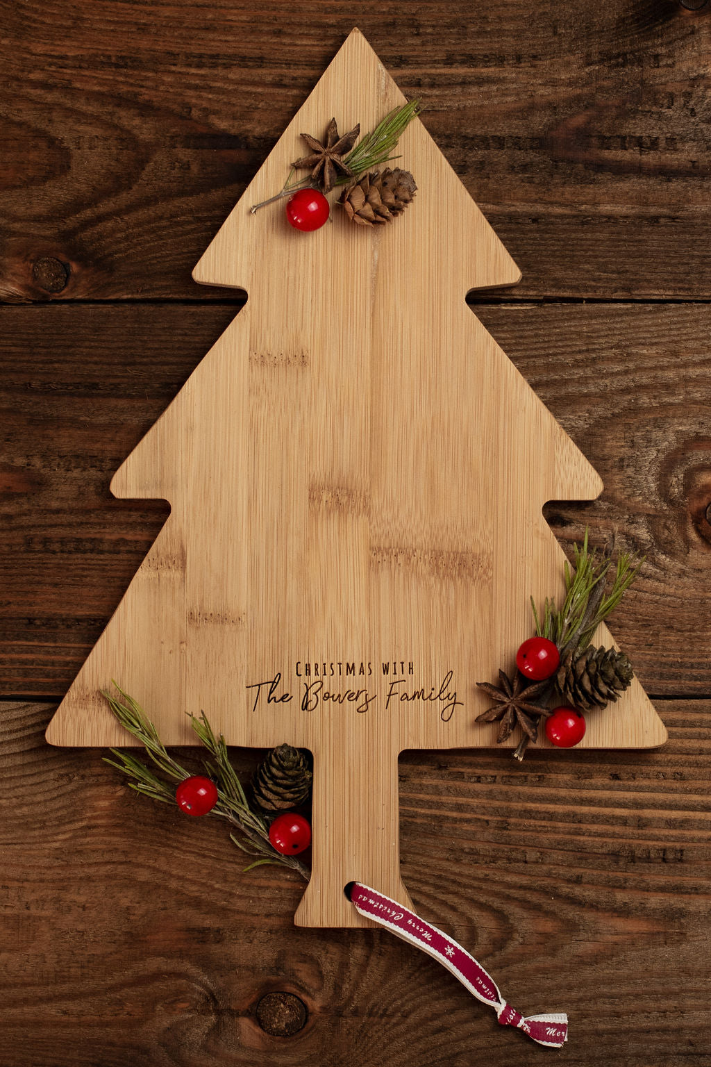 Family Christmas Tree Board